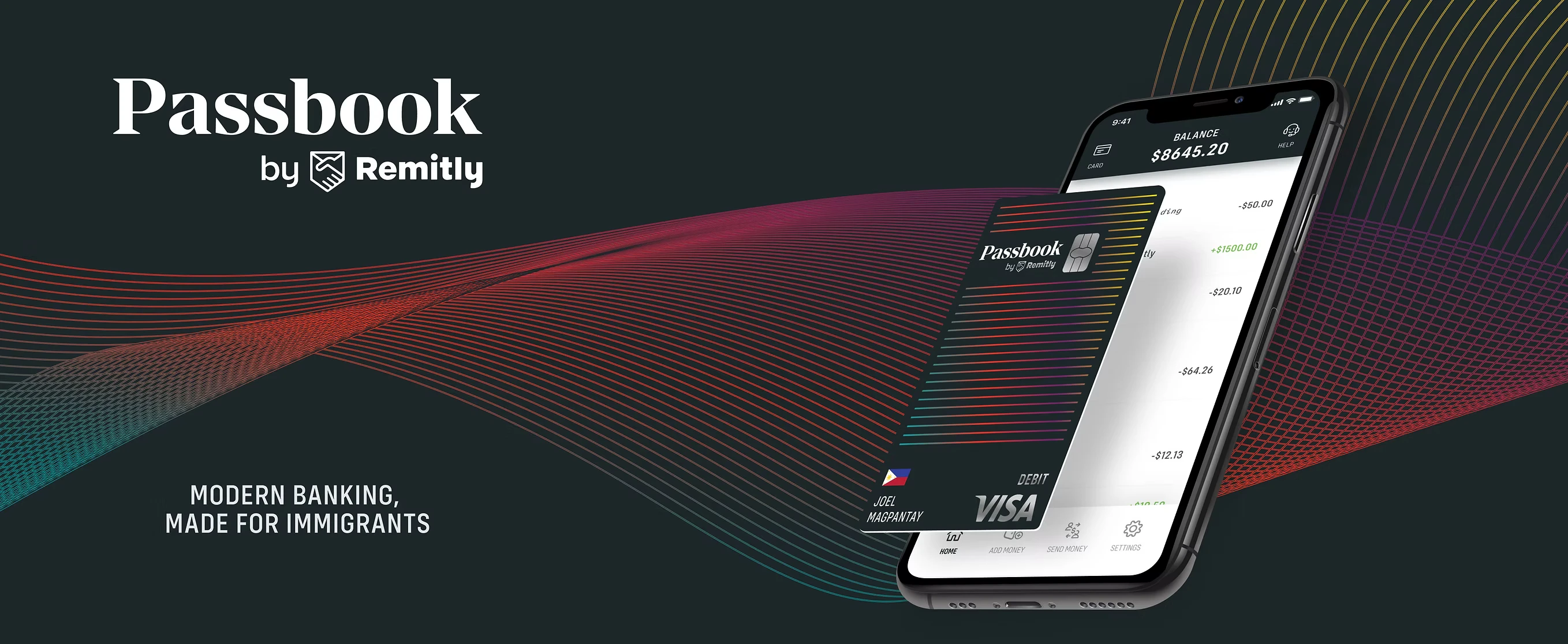 Passbook by Remitly — modern banking, made for immigrants — with the app and Visa debit card.